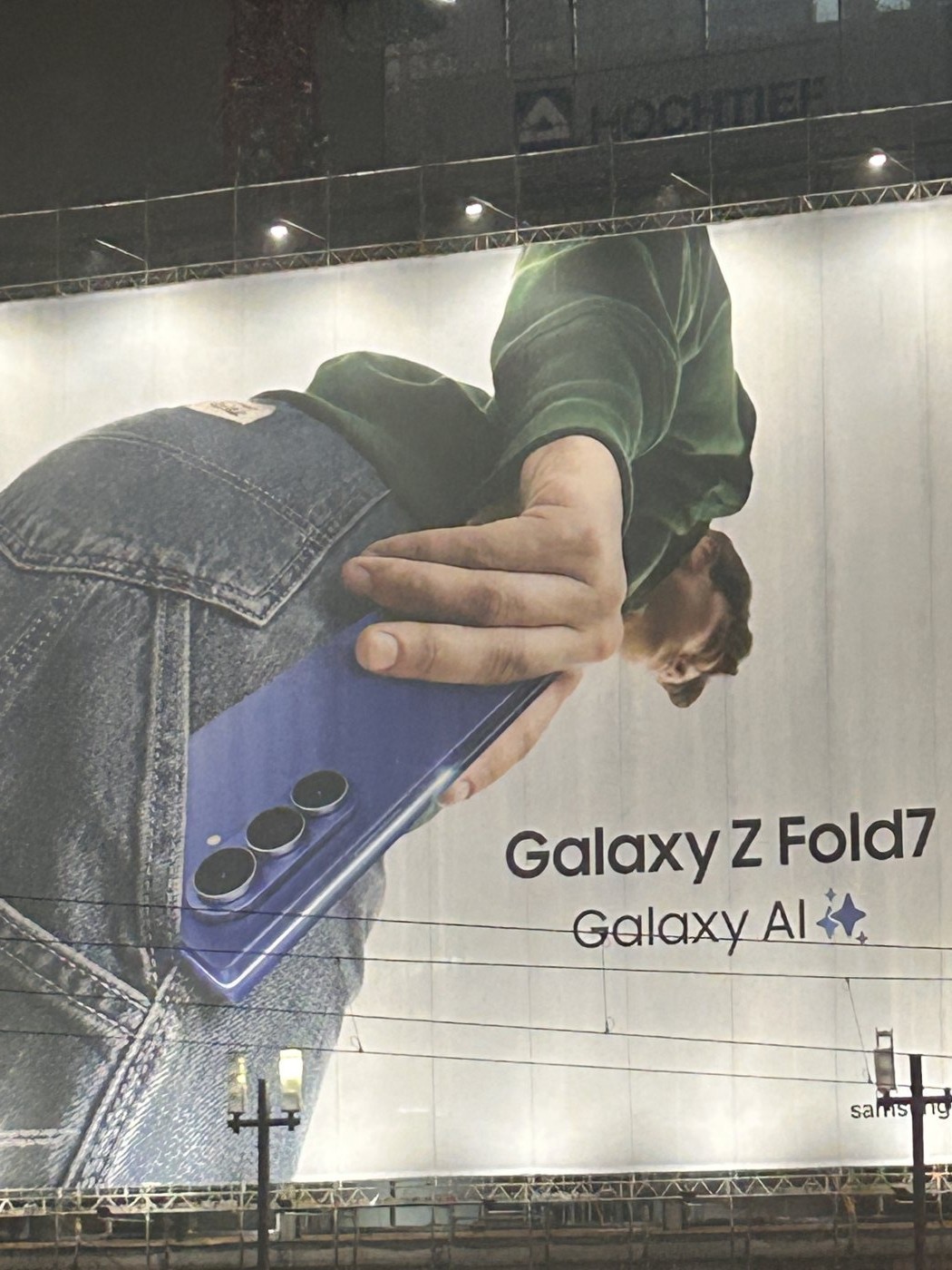 Ad de Galaxy Z fold 7